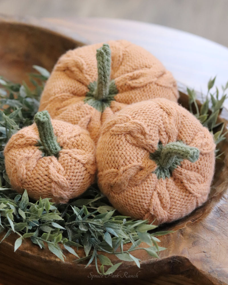 Cable Knit Pumpkin