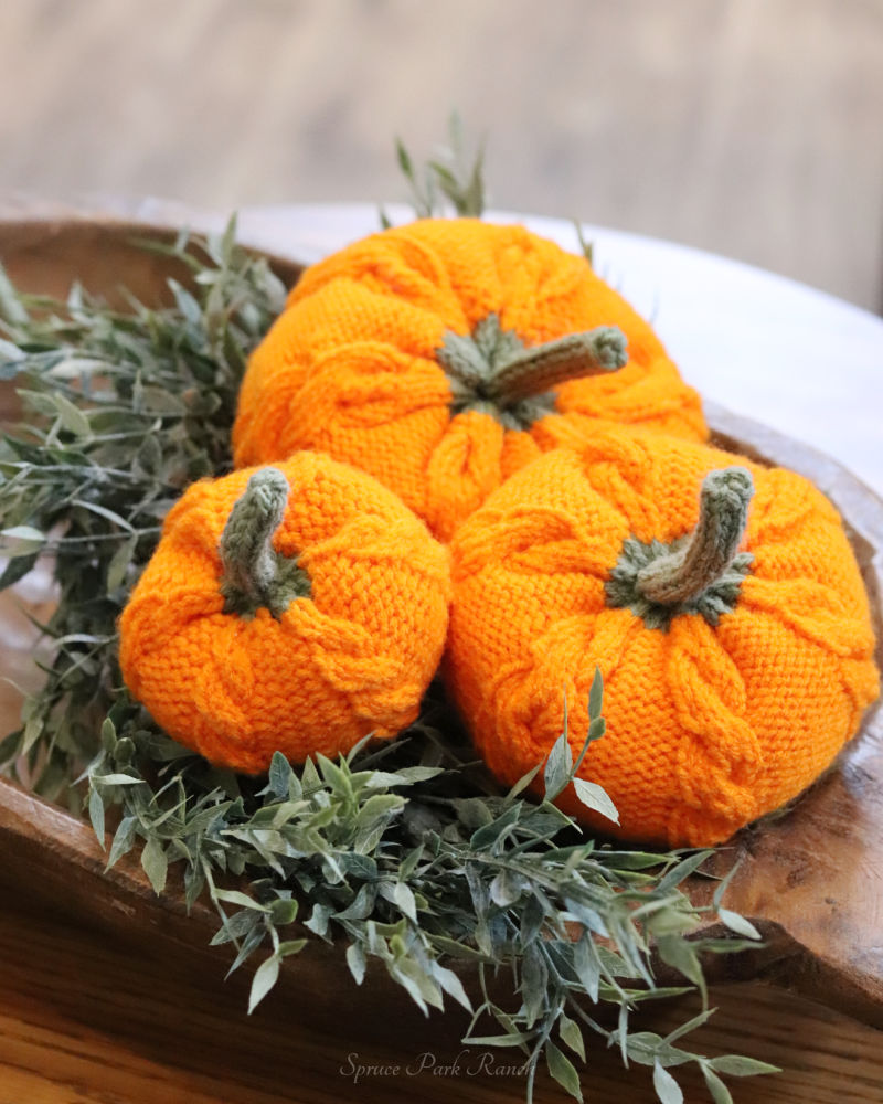 Cable Knit Pumpkin