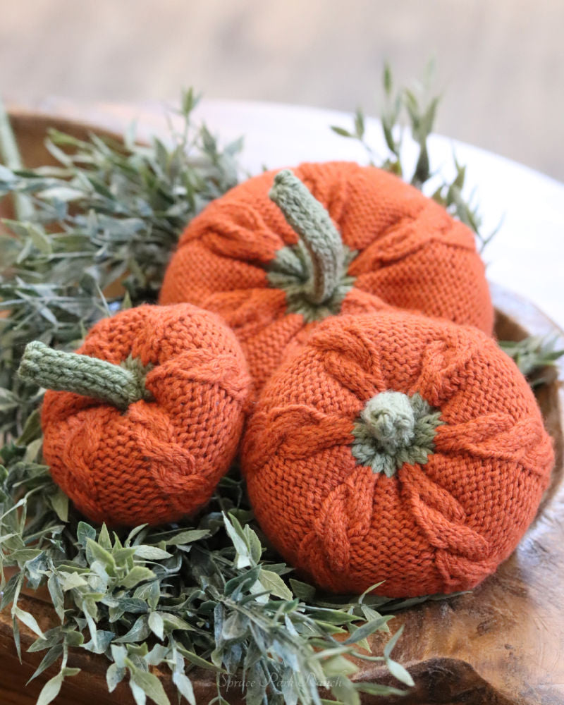 Cable Knit Pumpkin