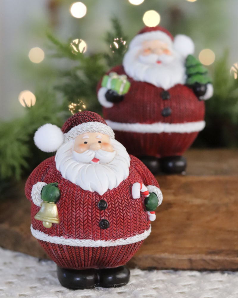 Resin Knit Suit Santa