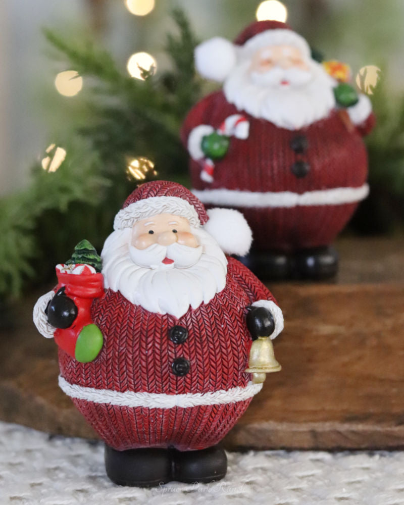 Resin Knit Suit Santa