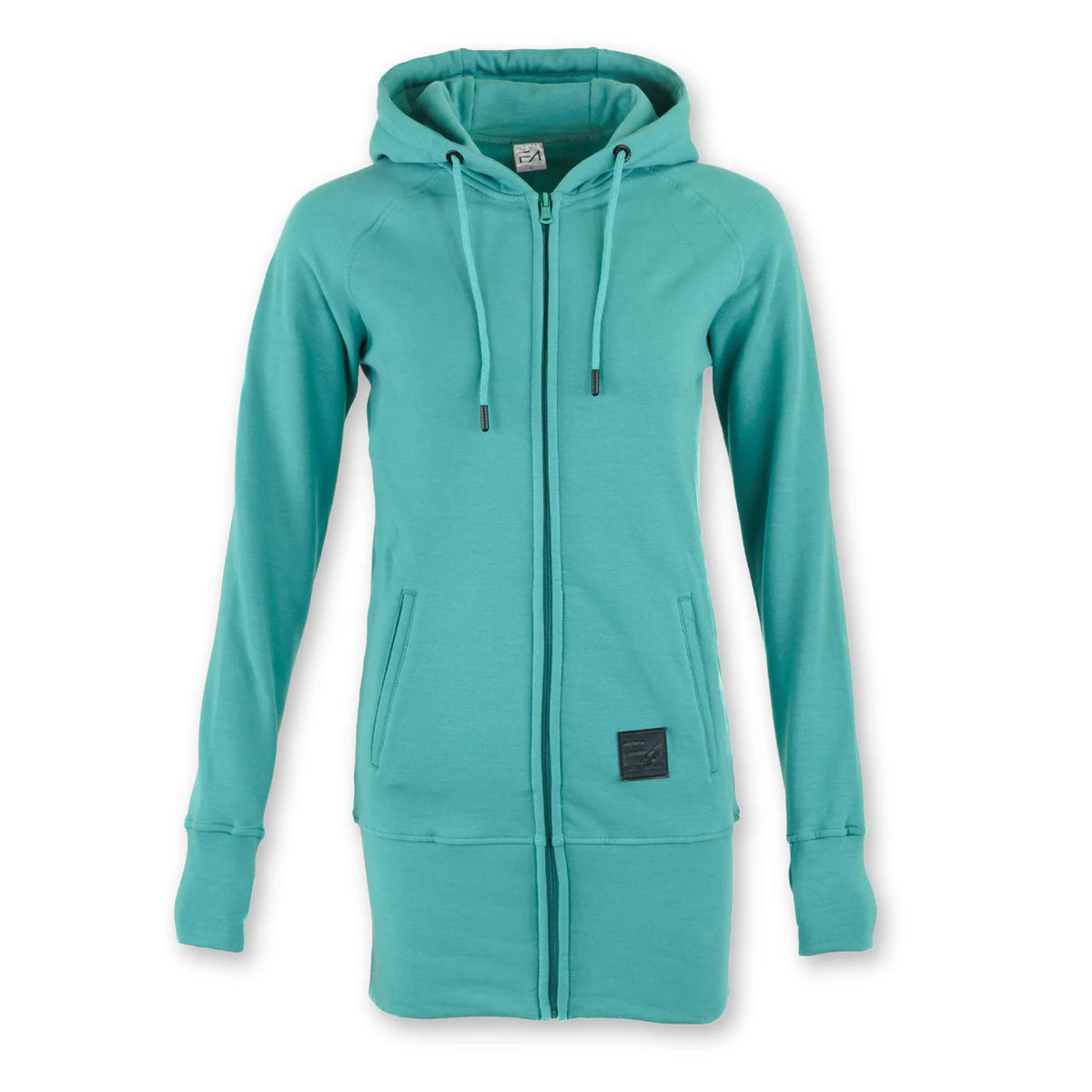 Kora Long Zipup Hoodie Spearmint