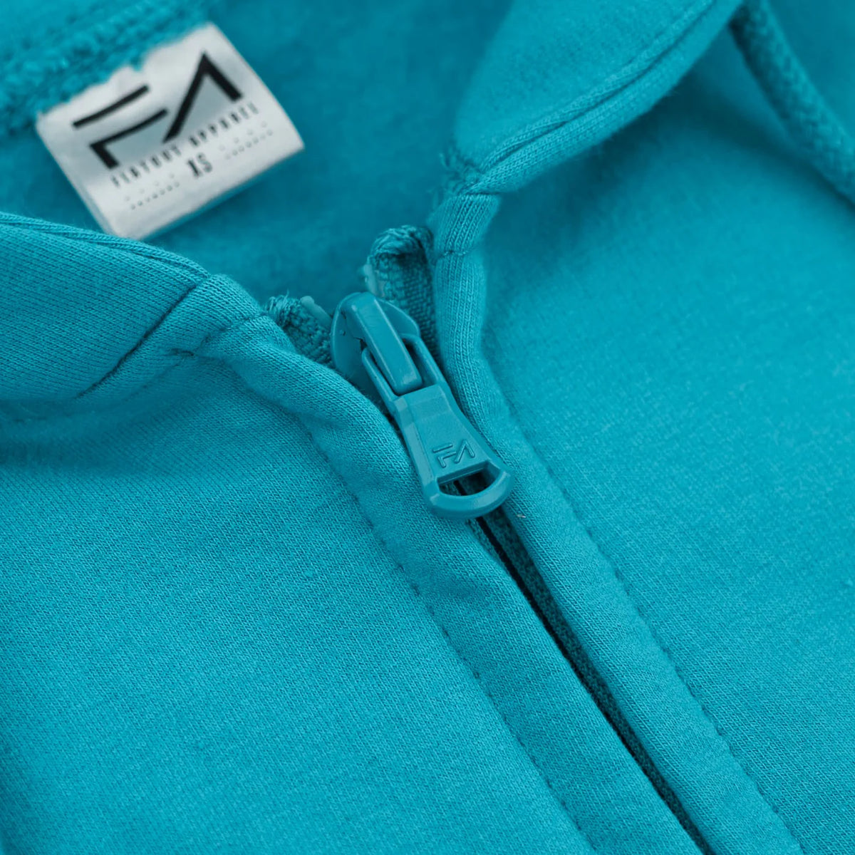 Kora Long Zipup Hoodie Turquoise