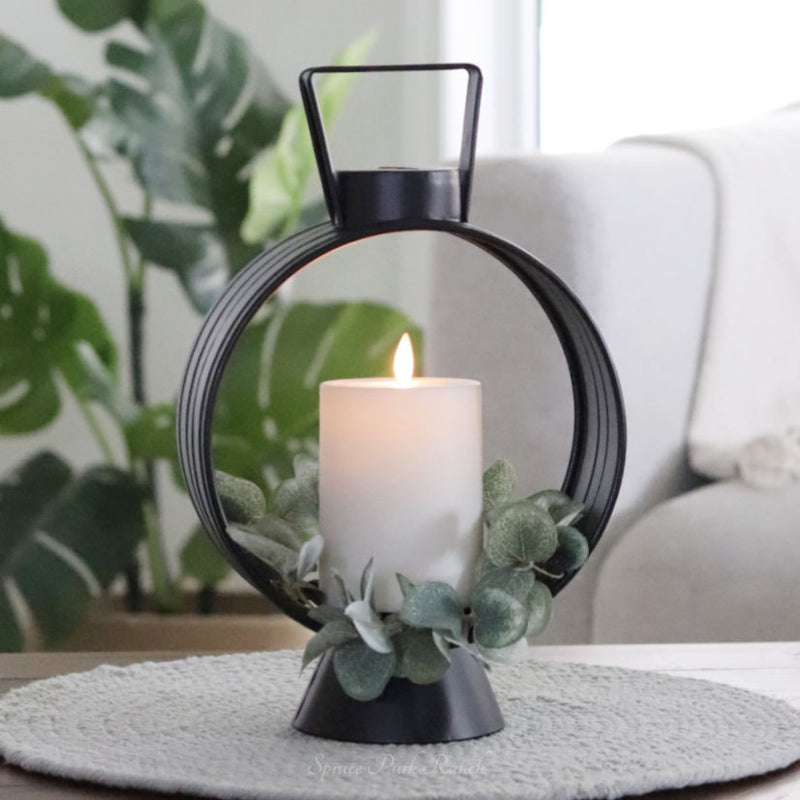 Black Round Lantern