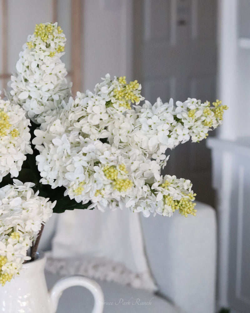 White Lilac Stem 32"