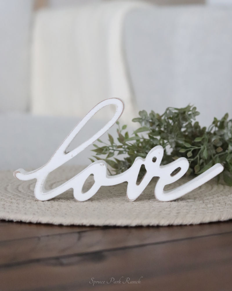 Love Wood Cutout