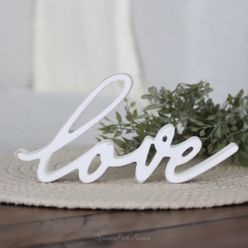 Love Wood Cutout