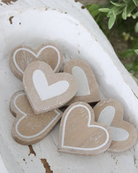 Mini Natural Heart Wood Shape