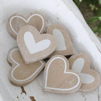 Mini Natural Heart Wood Shape