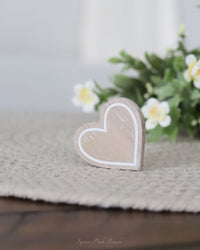 Mini Natural Heart Wood Shape