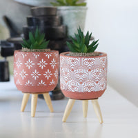 Terracotta Boho Mini Planter