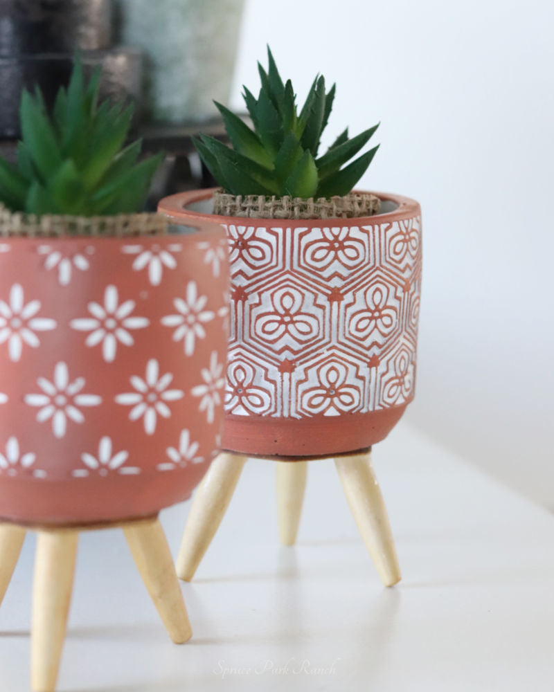 Terracotta Boho Mini Planter