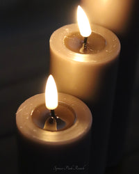 Deluxe Home Mocca LED Candles