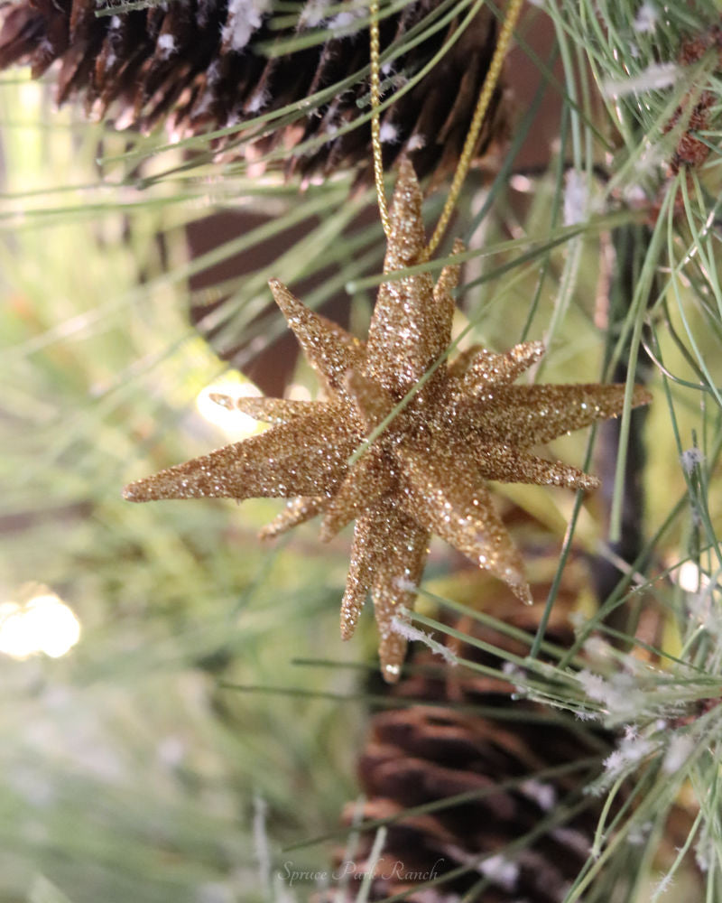 Mini Glitter Star Ornament