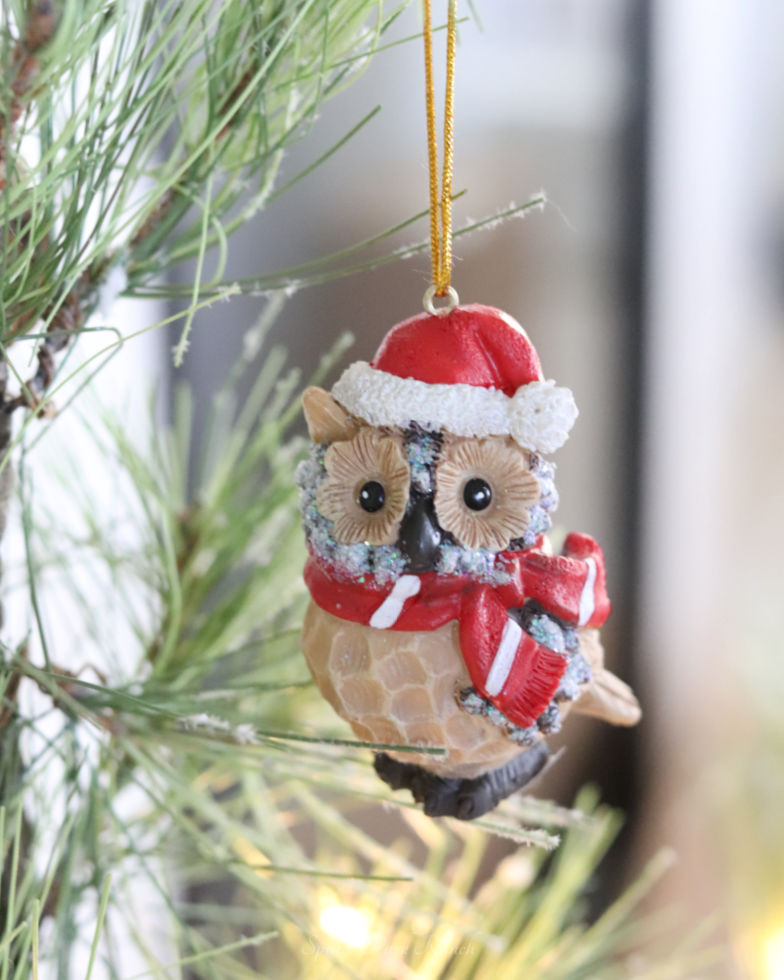 Bundled Up Owl Ornament