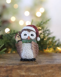 Christmas Owl With Hat