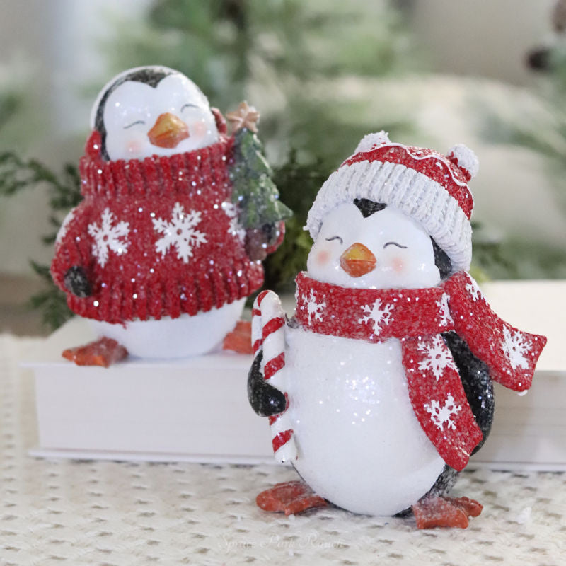 Christmas Penguin Figurine