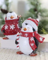 Christmas Penguin Figurine