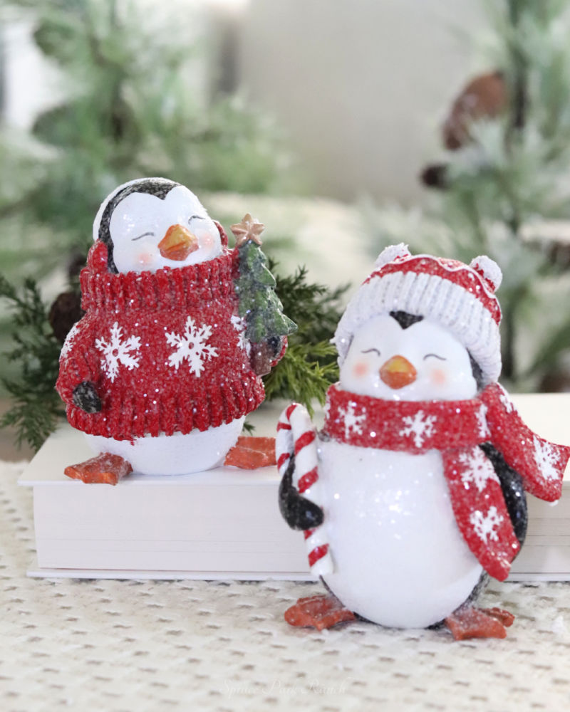 Christmas Penguin Figurine