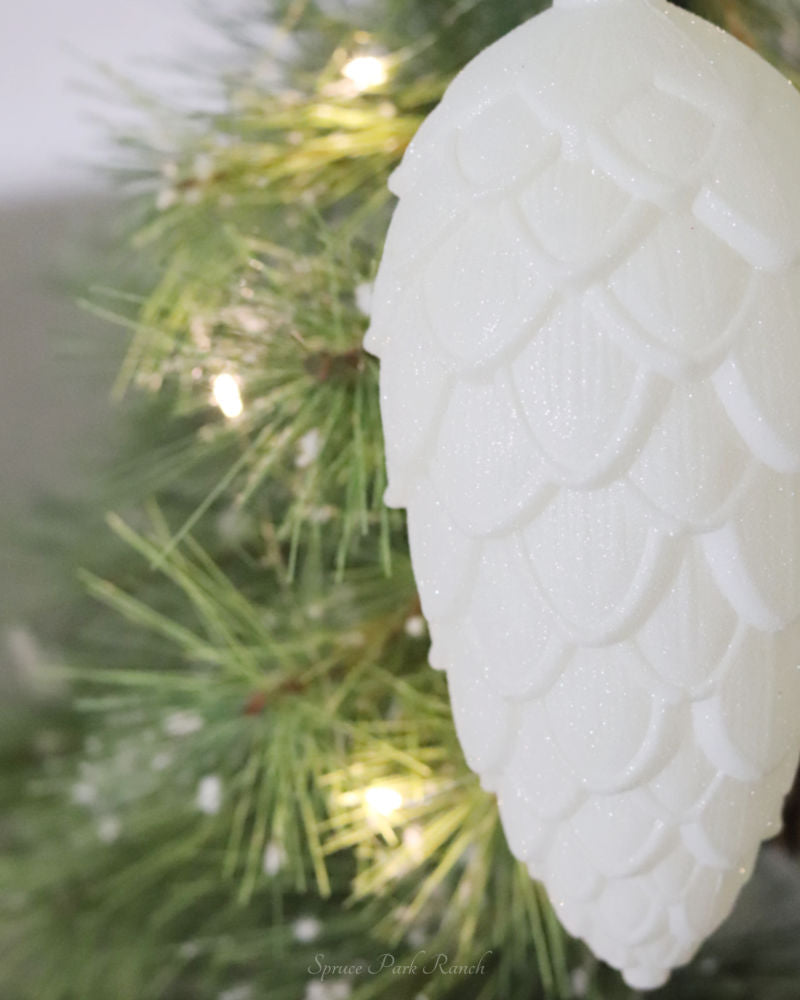 Indoor/Outdoor Acrylic Large Pinecone Ornament