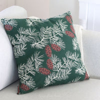 Pinecone Green Pillow