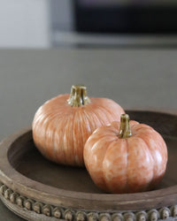 Oversized Rustic Pumpkin Salt and Pepper Set