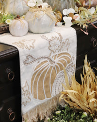 Pumpkin Applique Table Runner