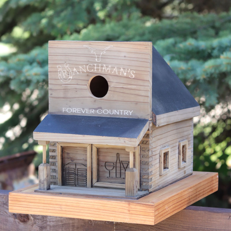 Ranchman's Forever Country Birdhouse White