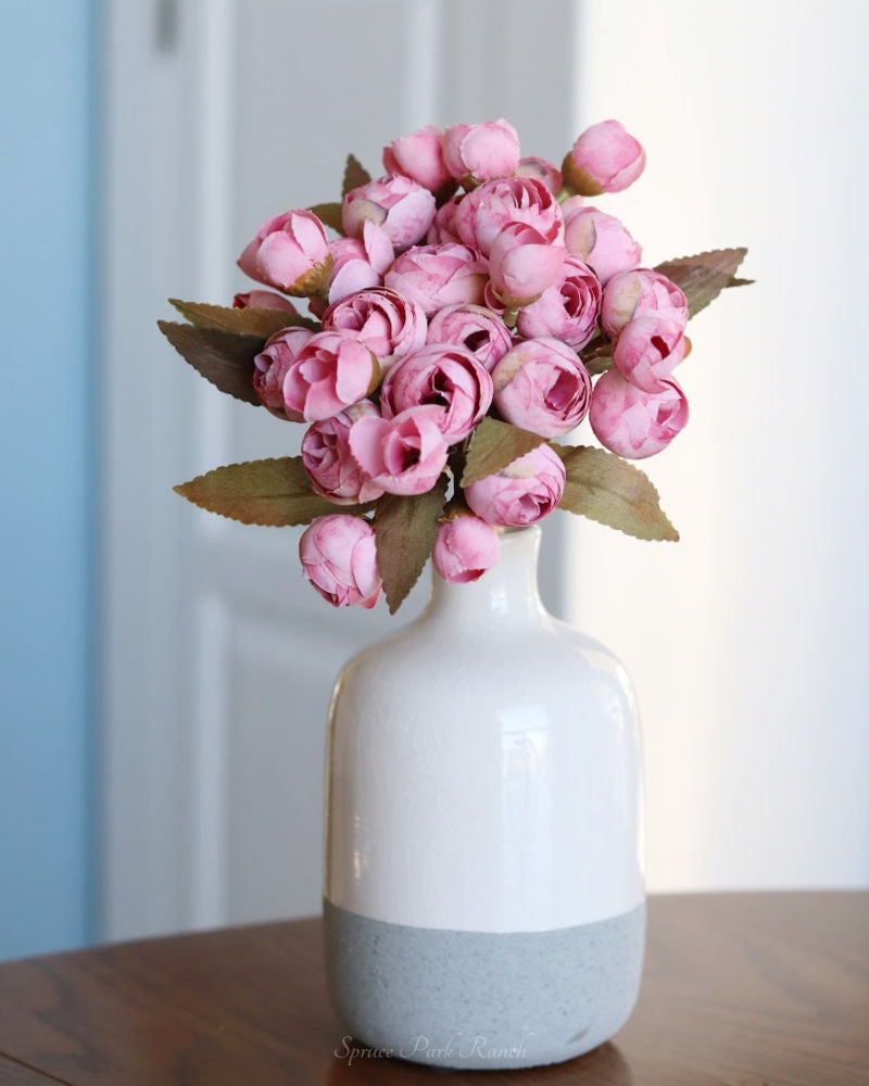 Mini Pink Ranunculus Bud Bundle 10.5"