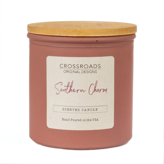 Crossroads Southern Charm Coloured Glass Jar Candle 14oz