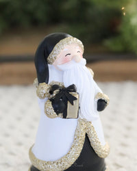 Black and Gold Santa Figurine