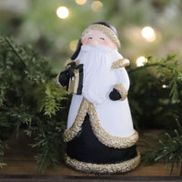 Black and Gold Santa Figurine