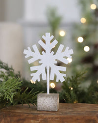 Metal Snowflake Clip Holder