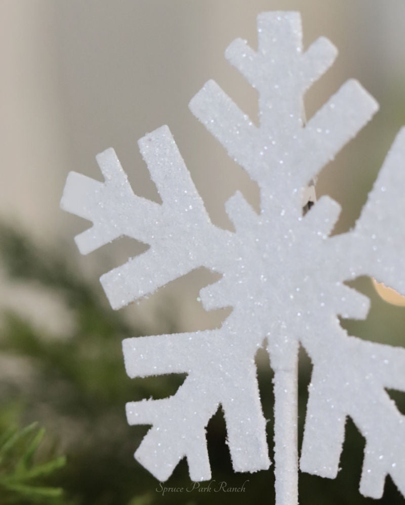 Metal Snowflake Clip Holder