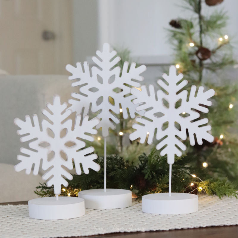 Snowflake Cutout On Stand