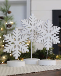 Snowflake Cutout On Stand