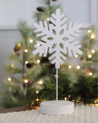 Snowflake Cutout On Stand