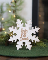 Reversible Engraved  Snowflake Block