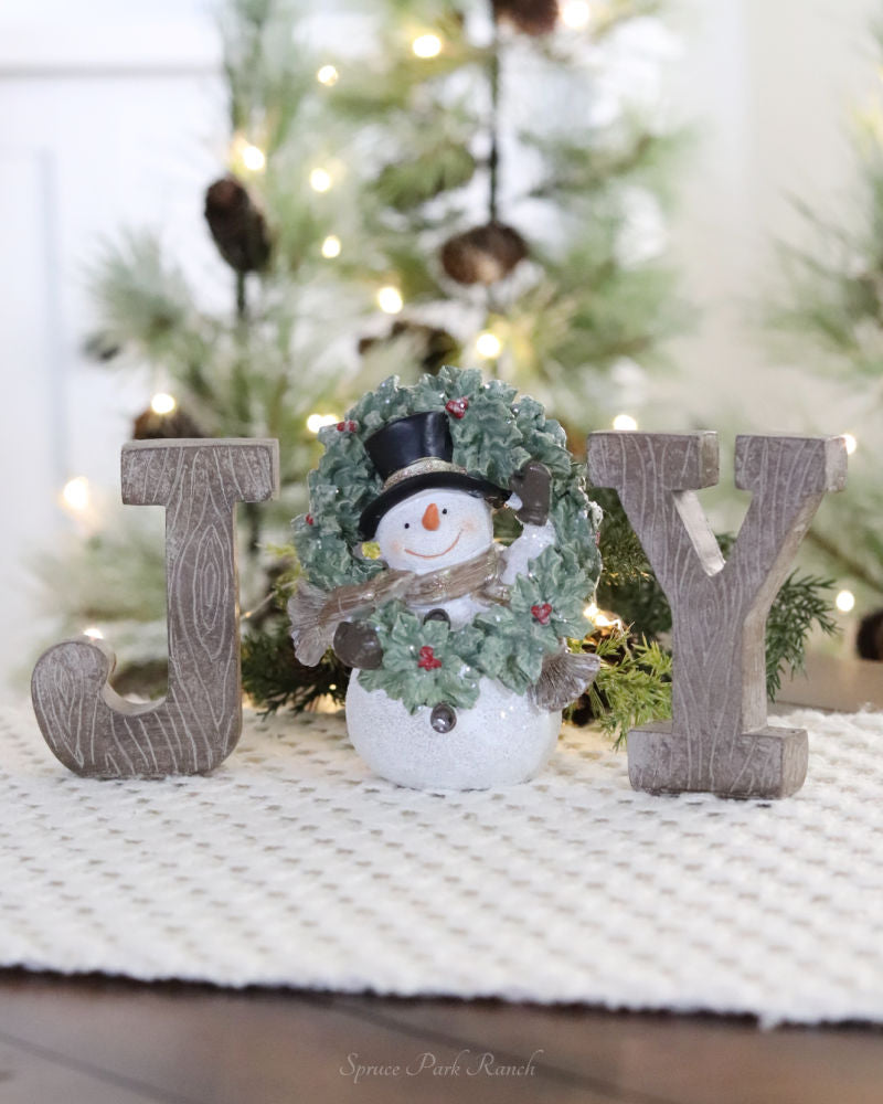 Snowman Joy Tabletop Decor