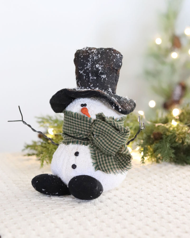 Small Snowman With Top Hat