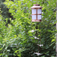 Bronze Butterfly Solar Hanging Lantern