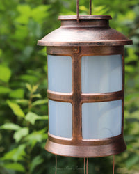 Bronze Butterfly Solar Hanging Lantern