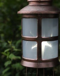 Bronze Butterfly Solar Hanging Lantern