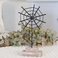 Metal Spider Web On Stand