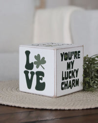 St. Patrick's Decorative Wood Cube