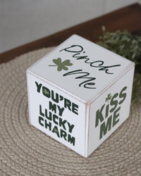 St. Patrick's Decorative Wood Cube