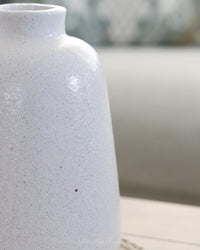 White Stoneware Vase