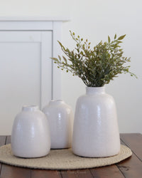 White Stoneware Vase