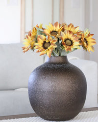 Yellow Sunflower Stem 18"