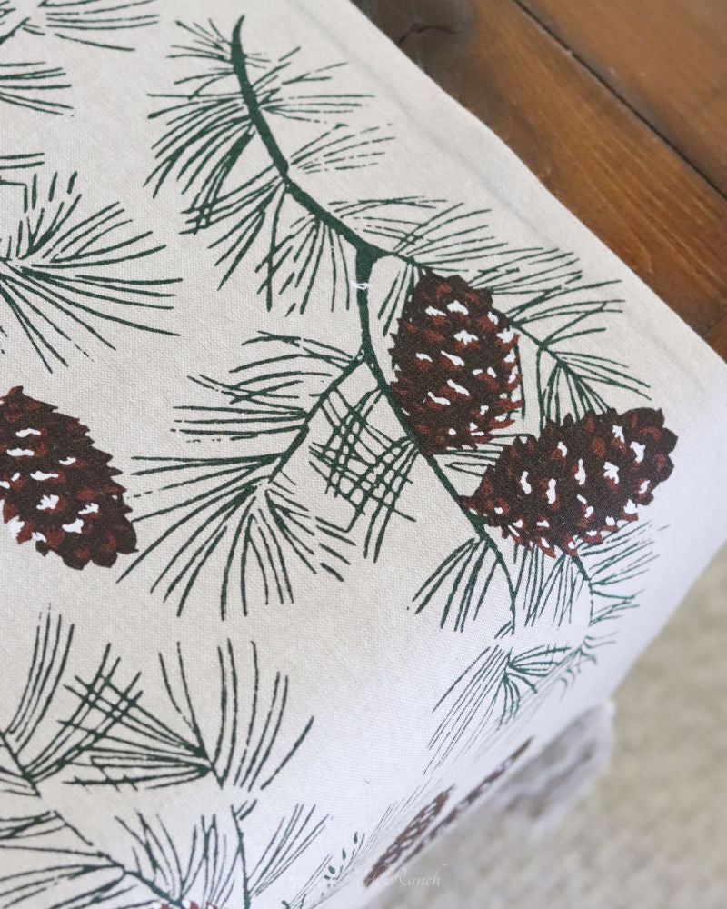 Pinecone Tassel Table Runner 72"